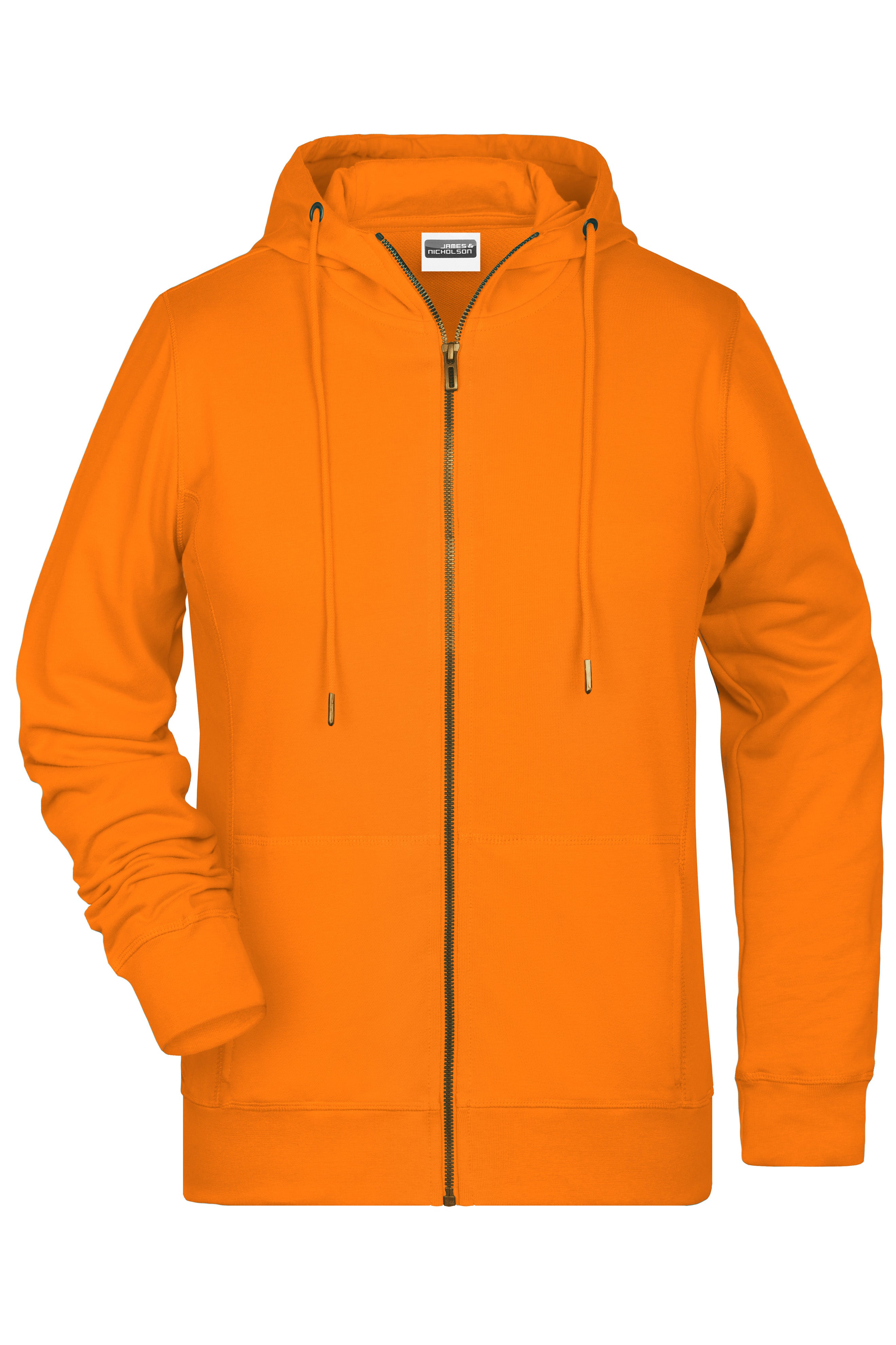 James & Nicholson Damen Sweat-Jacke orange