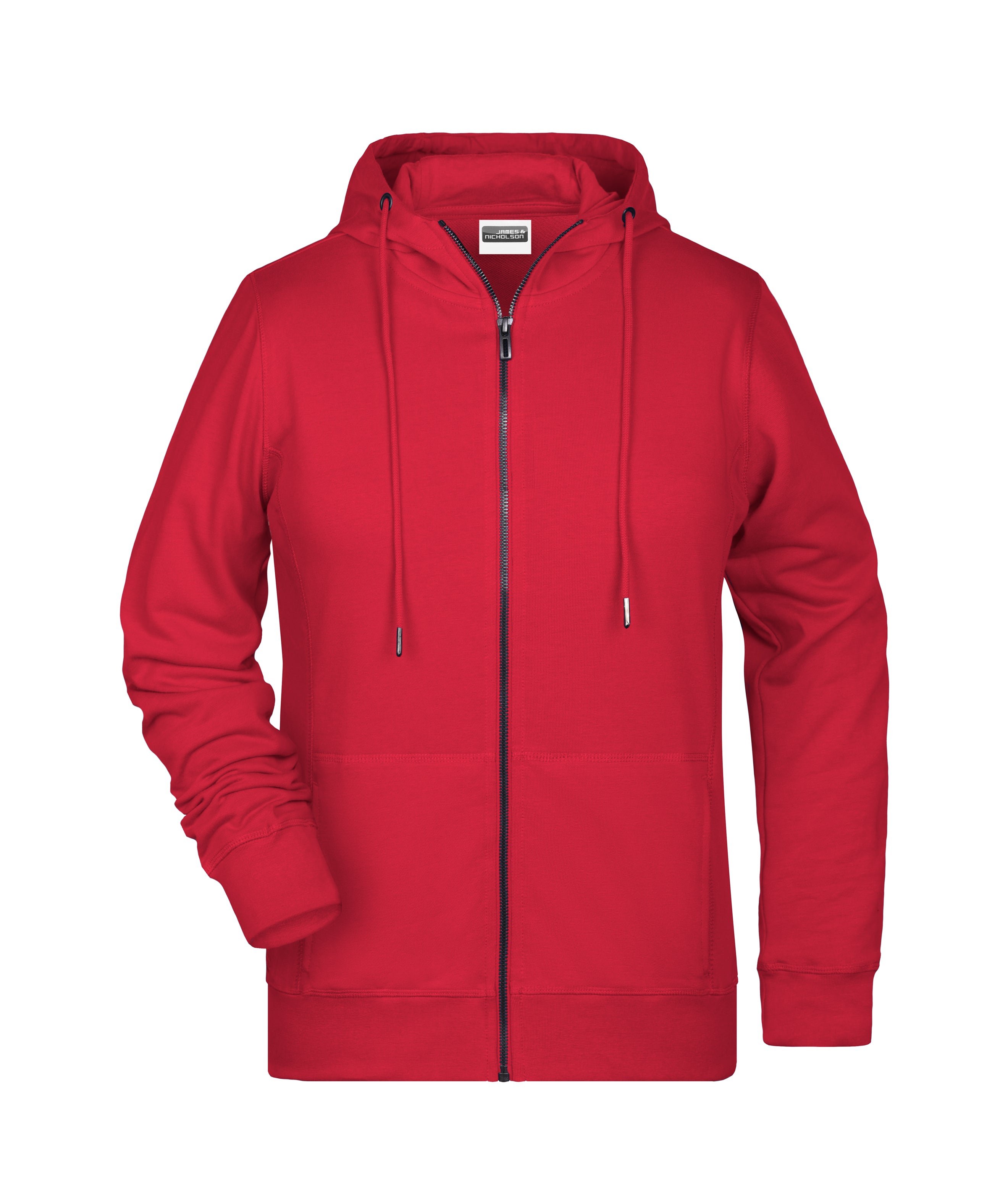 James & Nicholson Damen Sweat-Jacke red