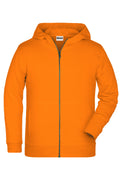 James & Nicholson Kinder Sweat-Jacke orange