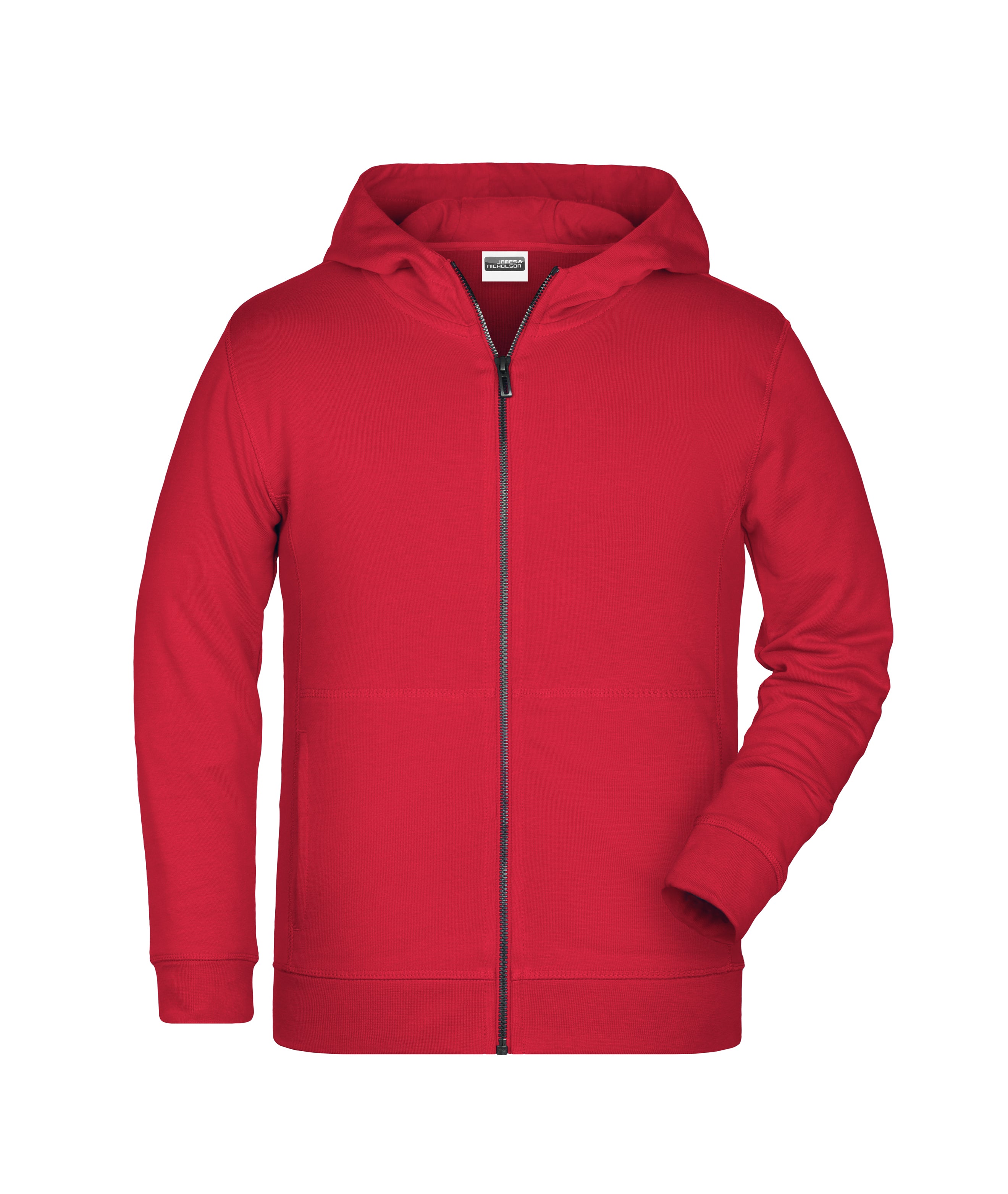 James & Nicholson Kinder Sweat-Jacke red