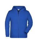 James & Nicholson Kinder Sweat-Jacke royal-heather