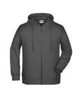 James & Nicholson Herren Sweat-Jacke graphite