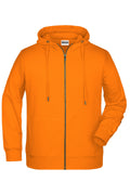 James & Nicholson Herren Sweat-Jacke orange