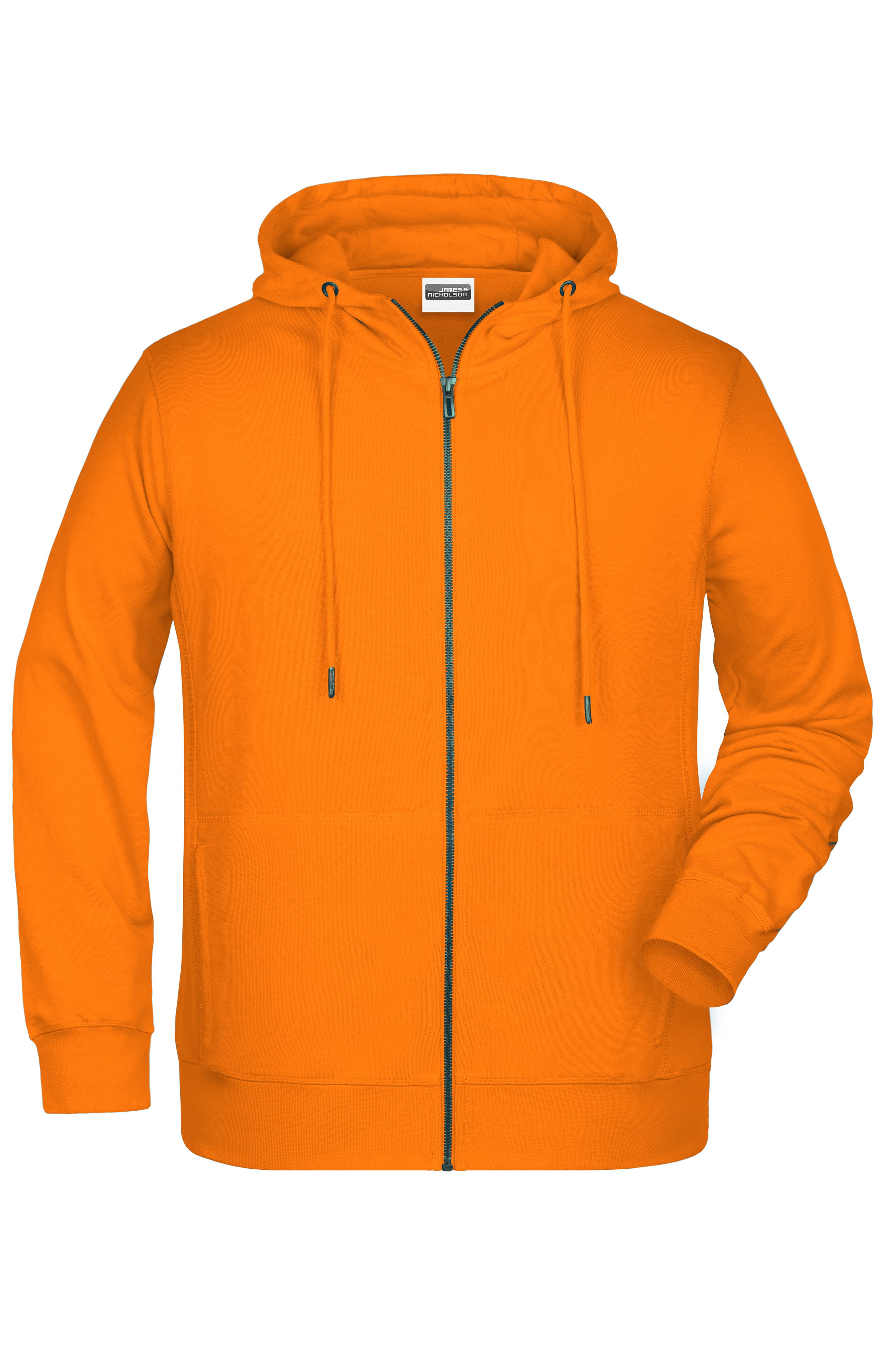 James & Nicholson Herren Sweat-Jacke orange