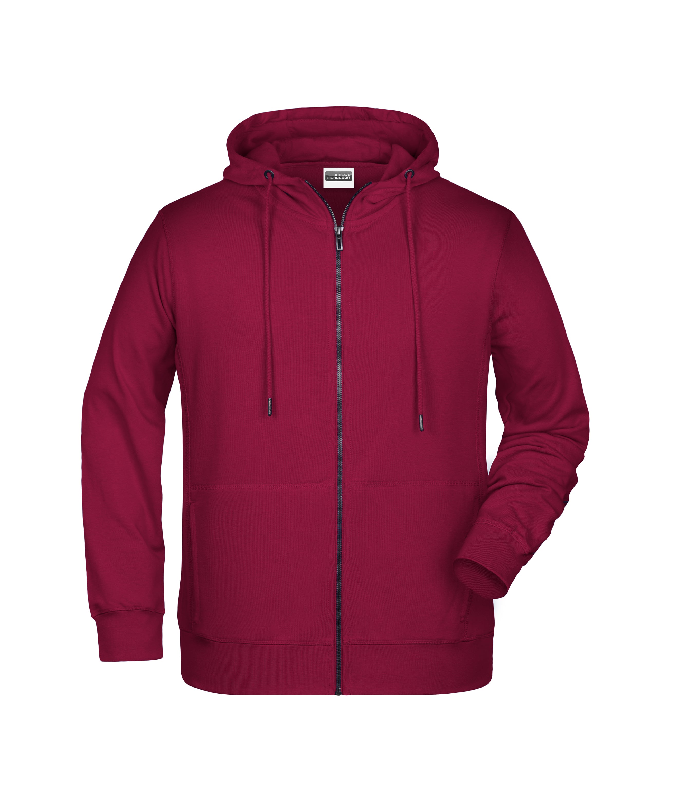 James & Nicholson Herren Sweat-Jacke wine