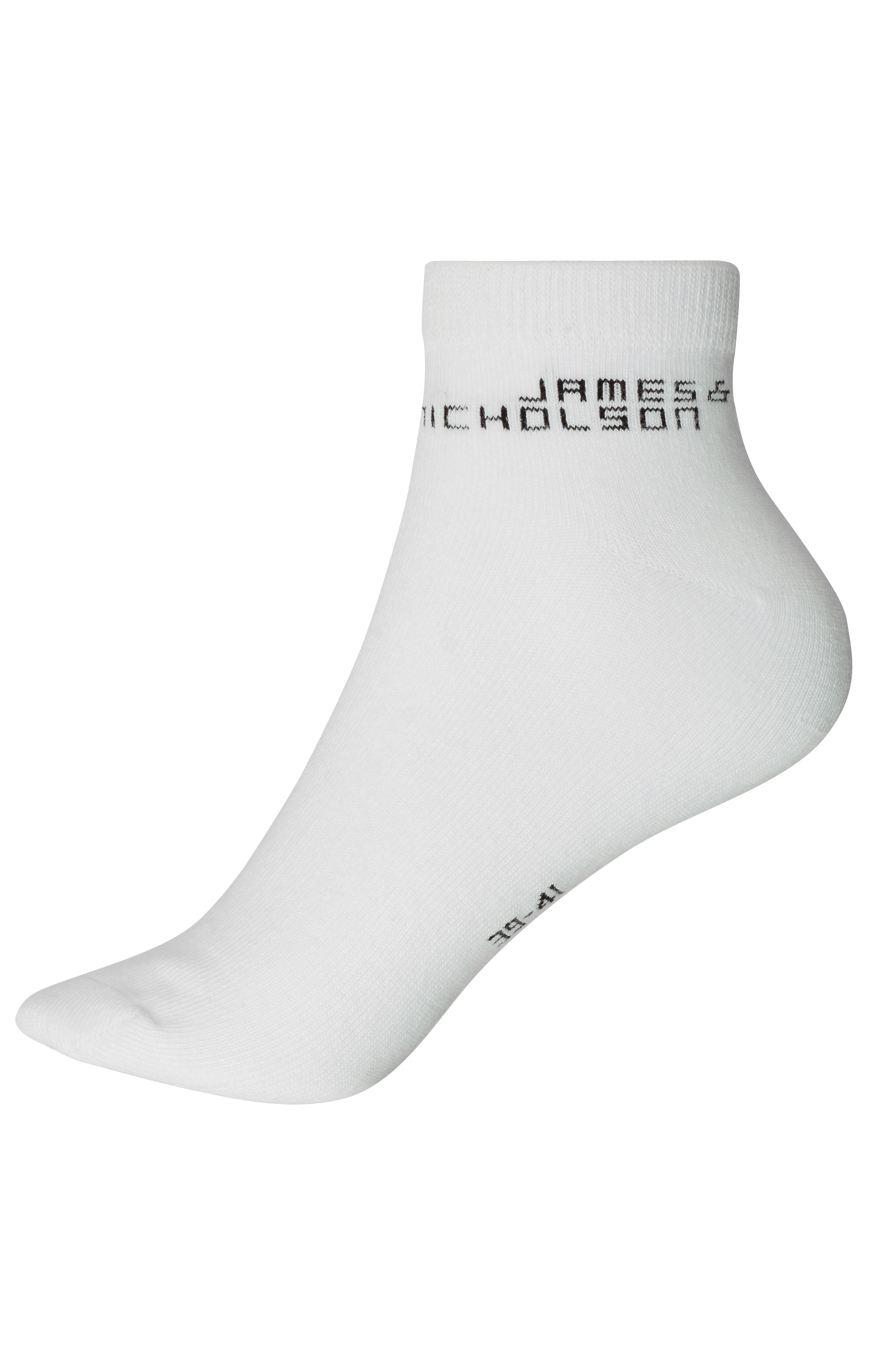 James & Nicholson Sneakersocken Bio-Baumwolle white