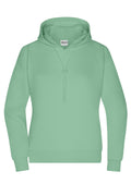 James & Nicholson Damen Lounge Hoody jade-green
