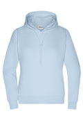 James & Nicholson Damen Lounge Hoody light-blue