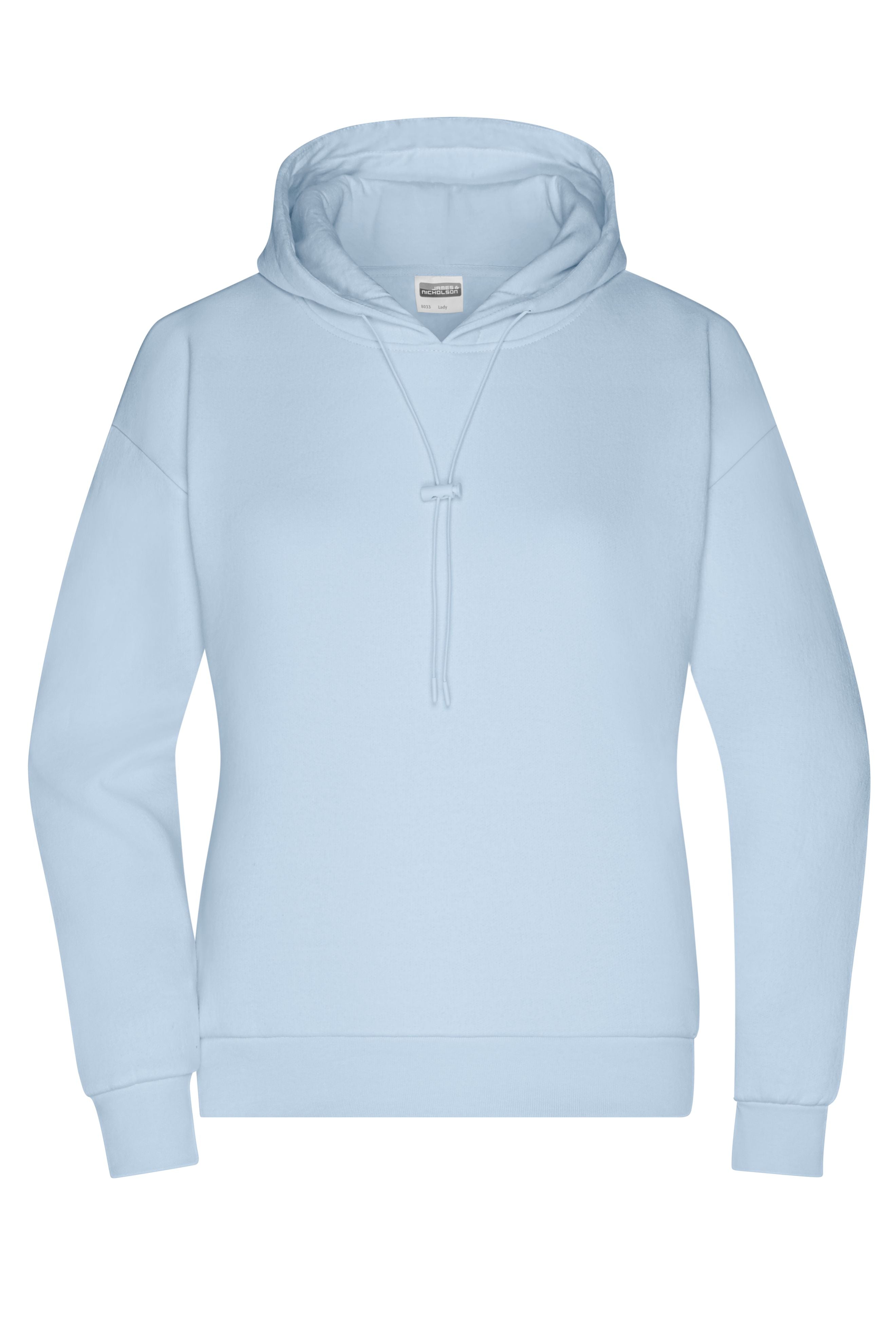 James & Nicholson Damen Lounge Hoody light-blue