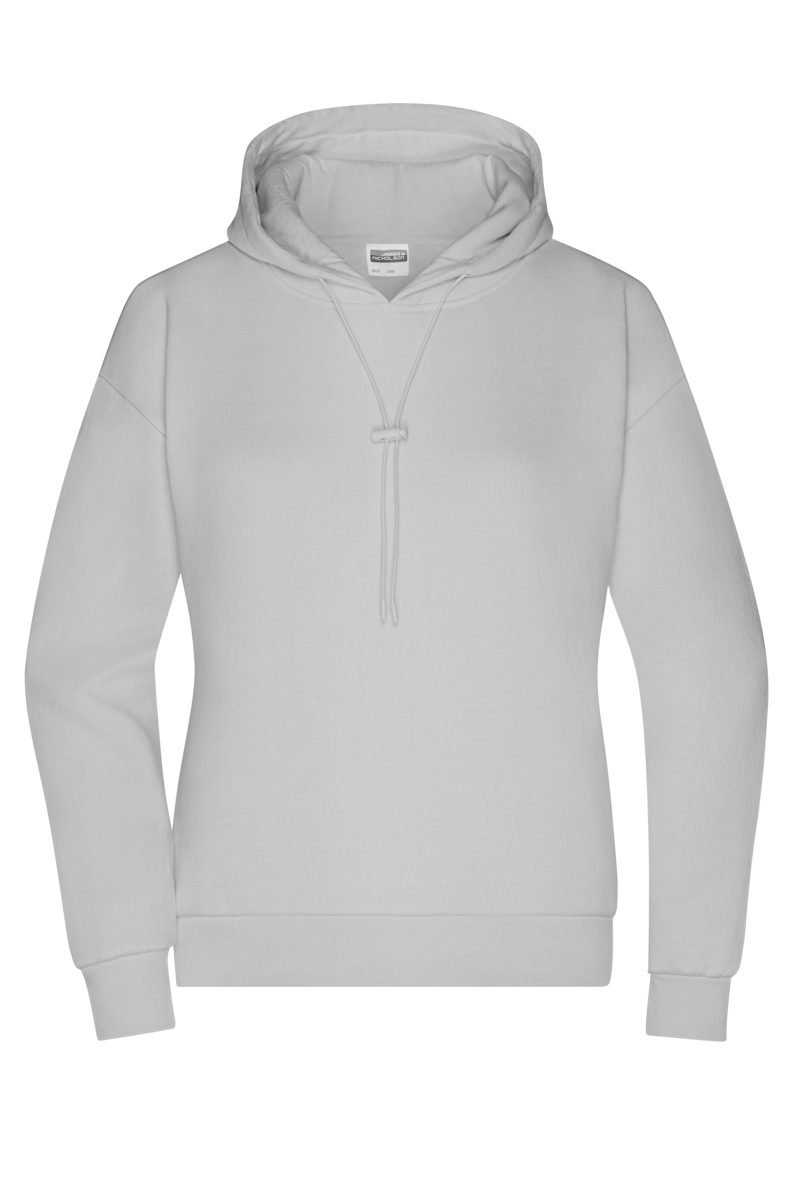 James & Nicholson Damen Lounge Hoody soft-grey