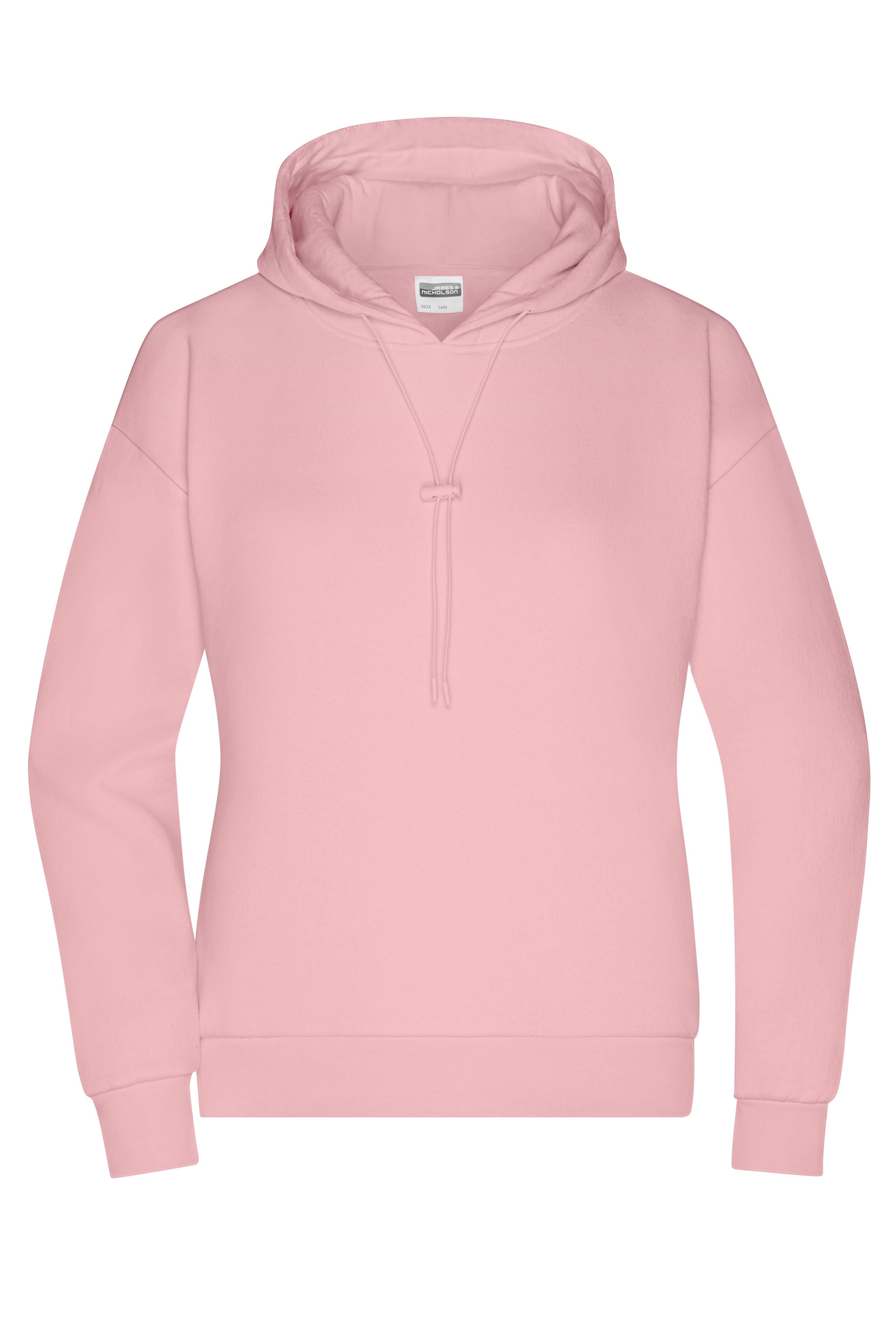 James & Nicholson Damen Lounge Hoody soft-pink