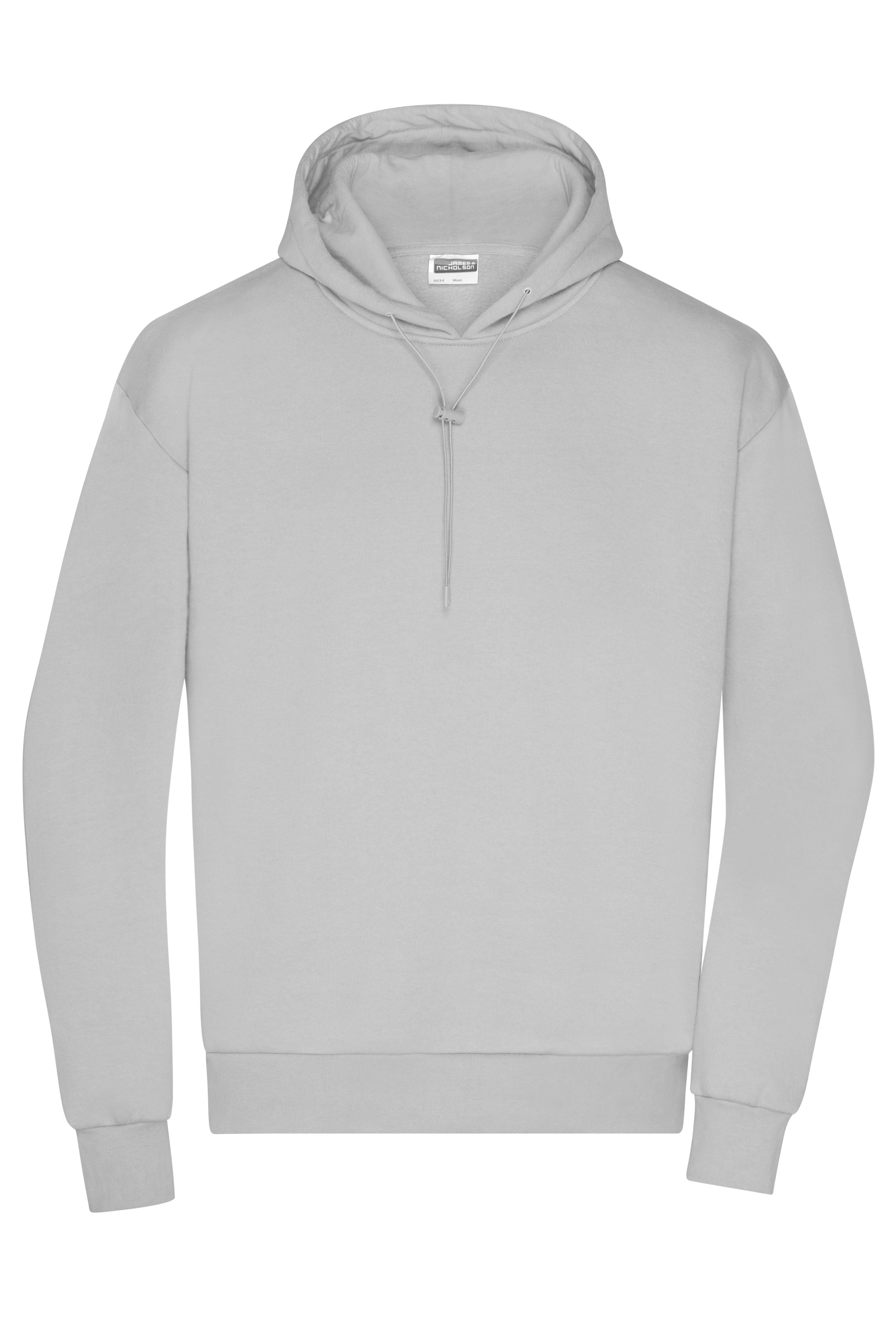 James & Nicholson Herren Lounge Hoody soft-grey