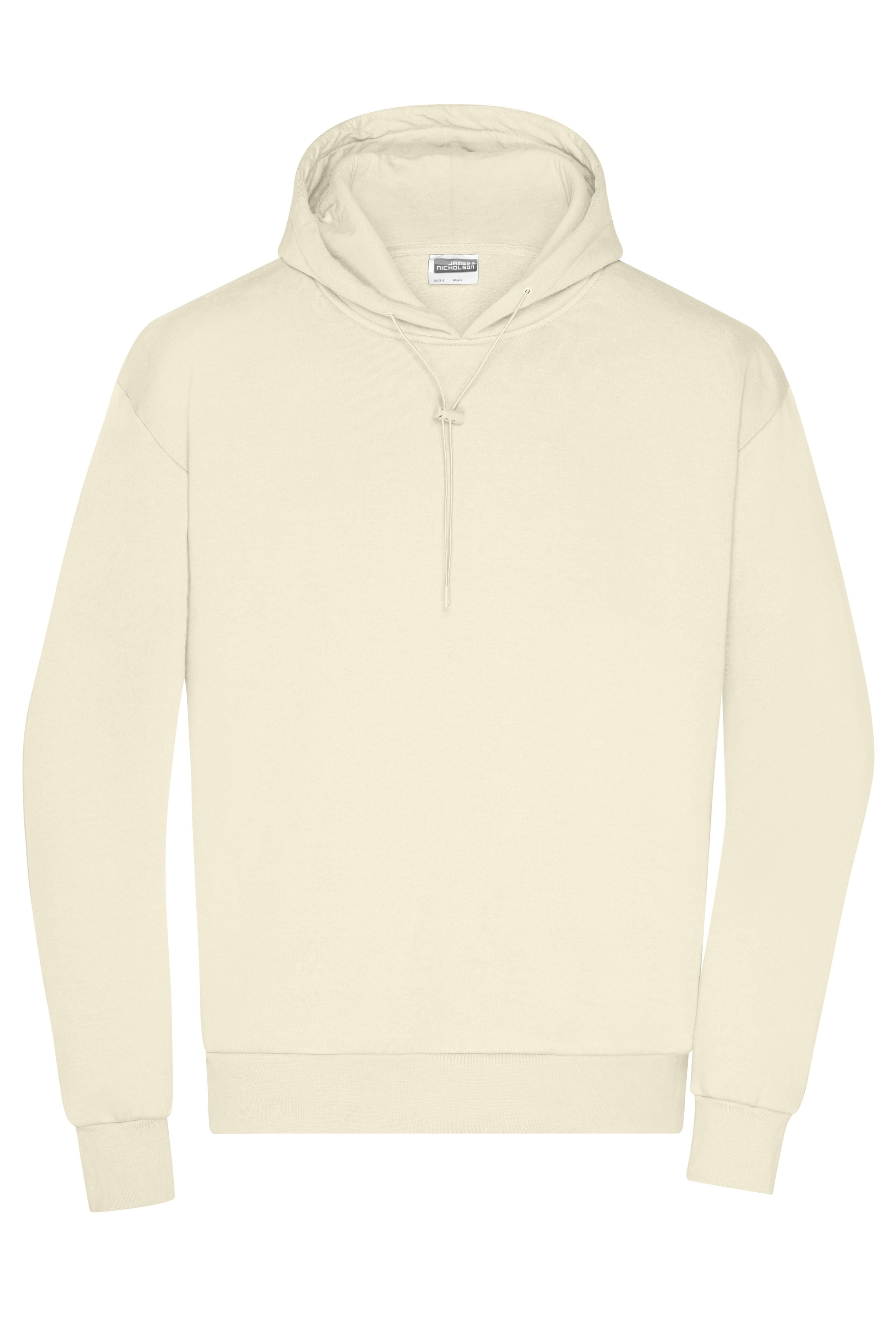 James & Nicholson Herren Lounge Hoody vanilla