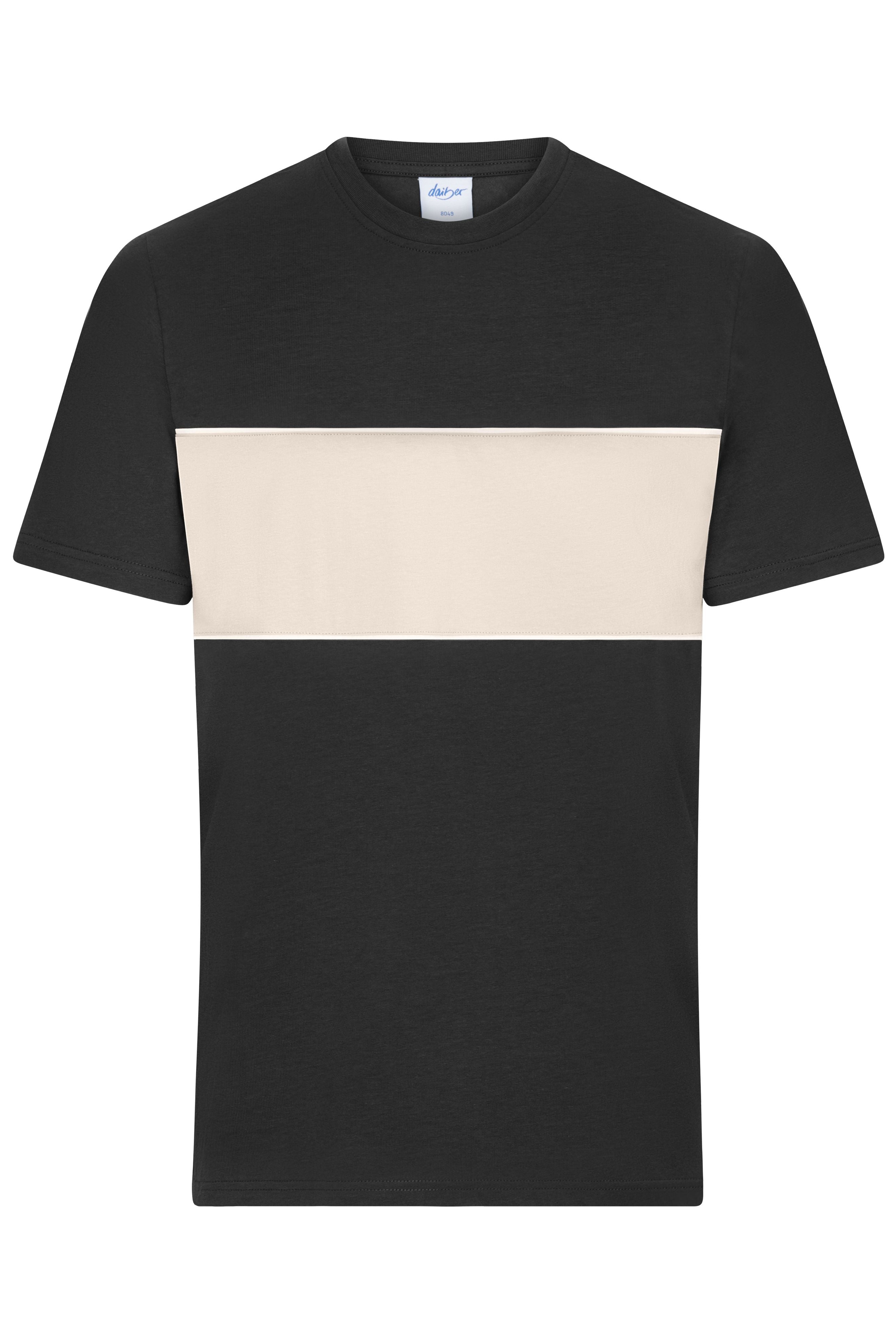 James & Nicholson T-Shirt black/sandstone