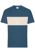 James & Nicholson T-Shirt dusty-blue/sandstone