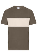 James & Nicholson T-Shirt muddy-brown/sandstone