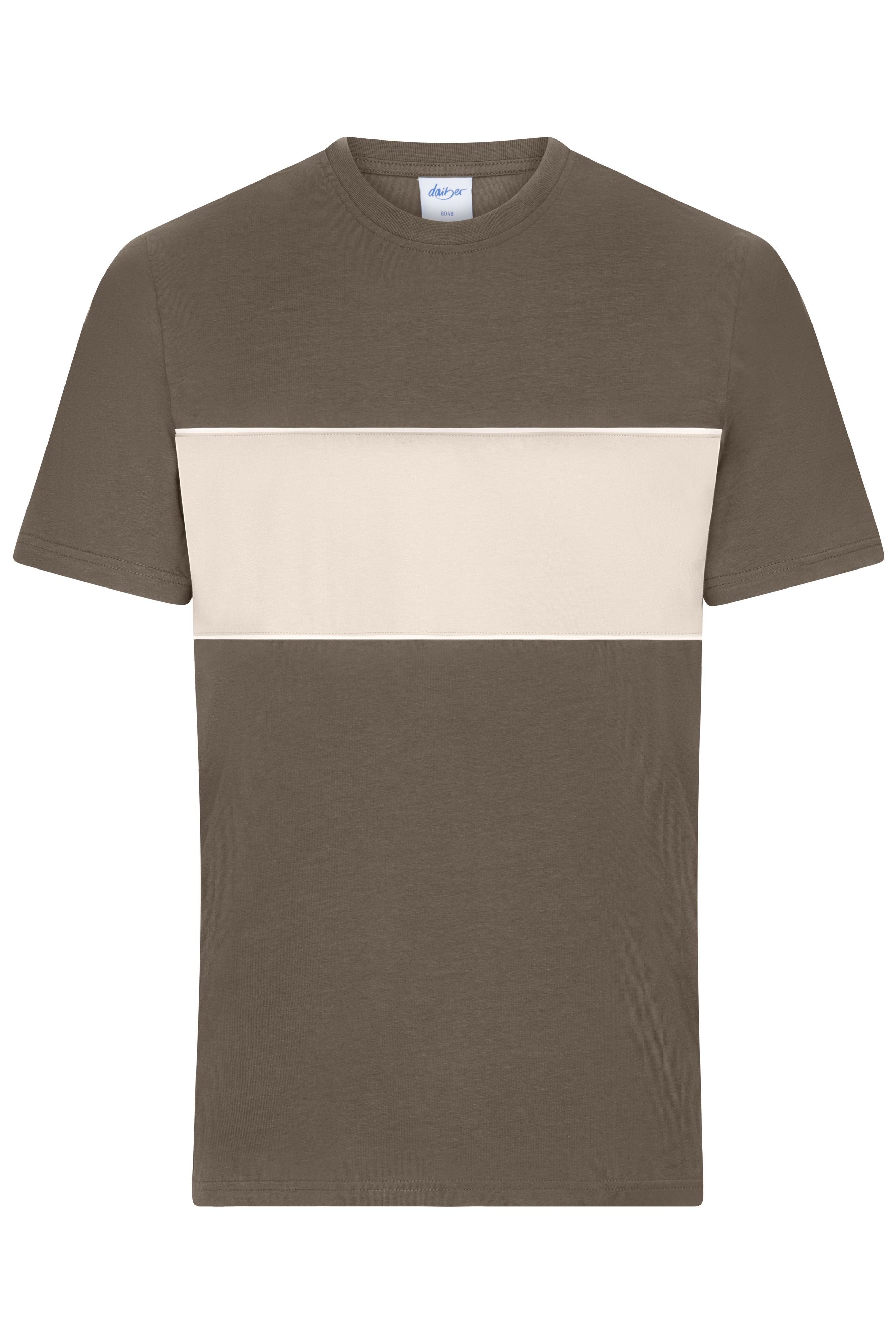 James & Nicholson T-Shirt muddy-brown/sandstone