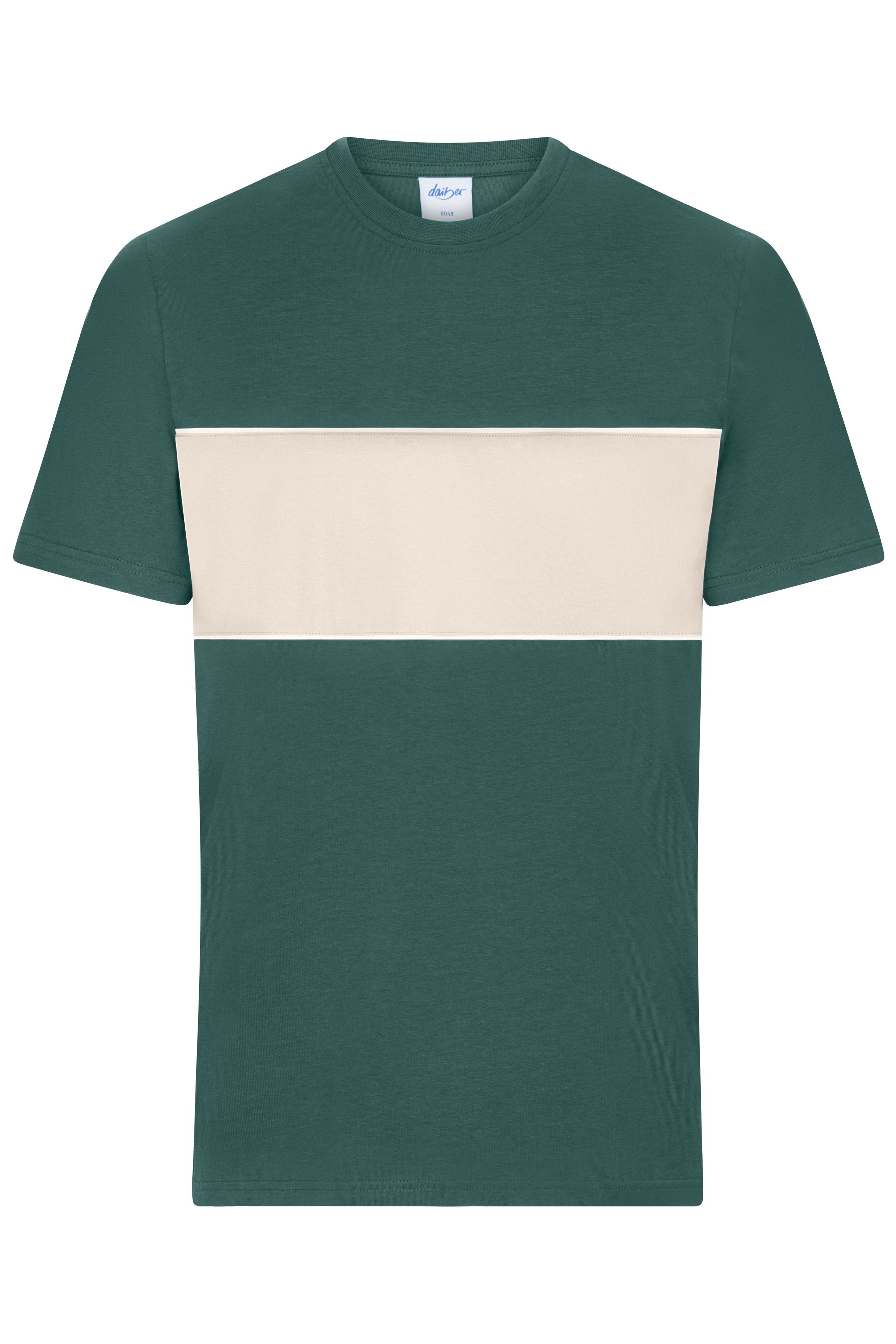 James & Nicholson T-Shirt smoky-green/sandstone