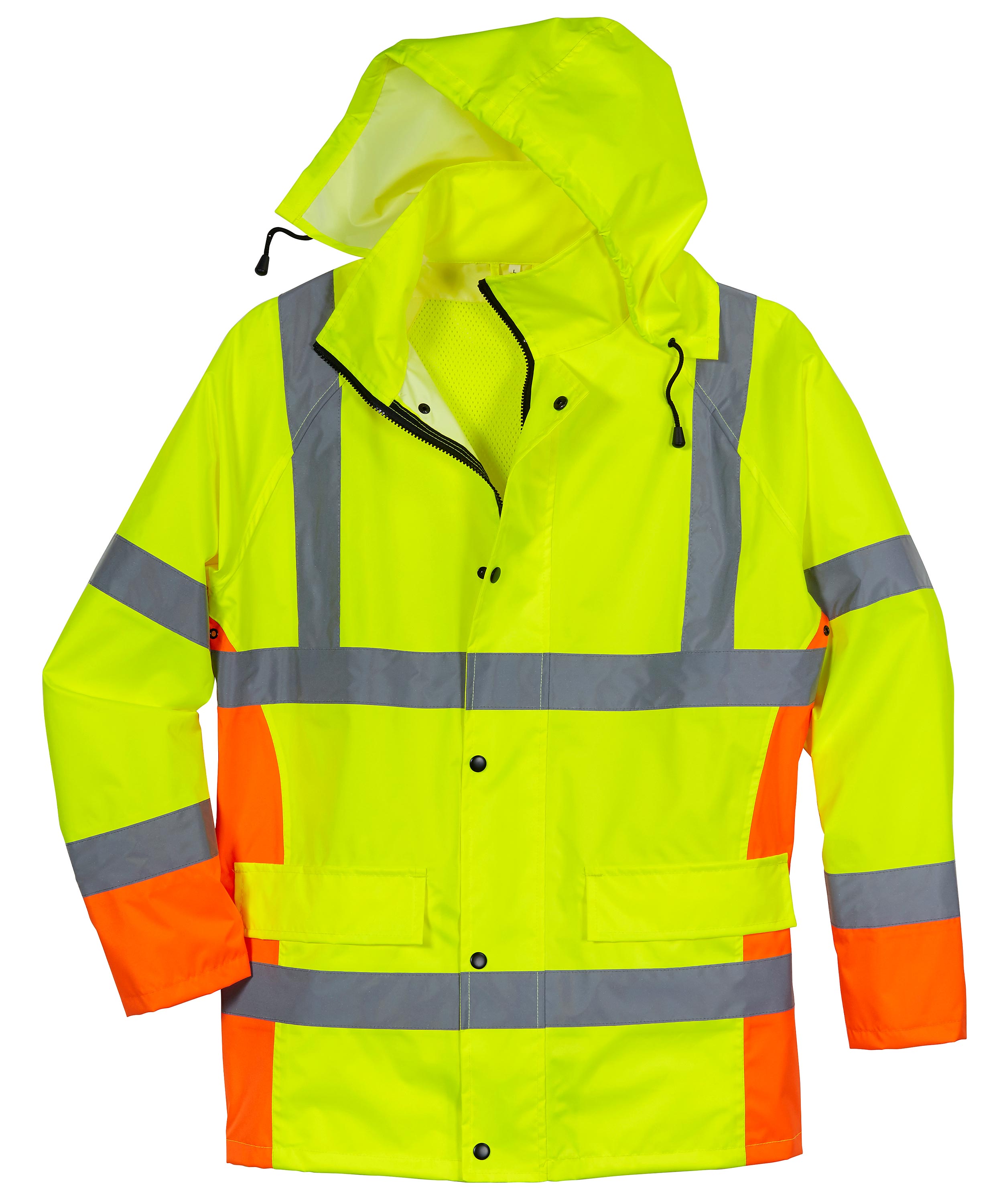 Warnschutz-Regenjacke gelb/orange