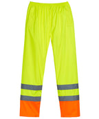 Warnschutz-Regenhose gelb/orange