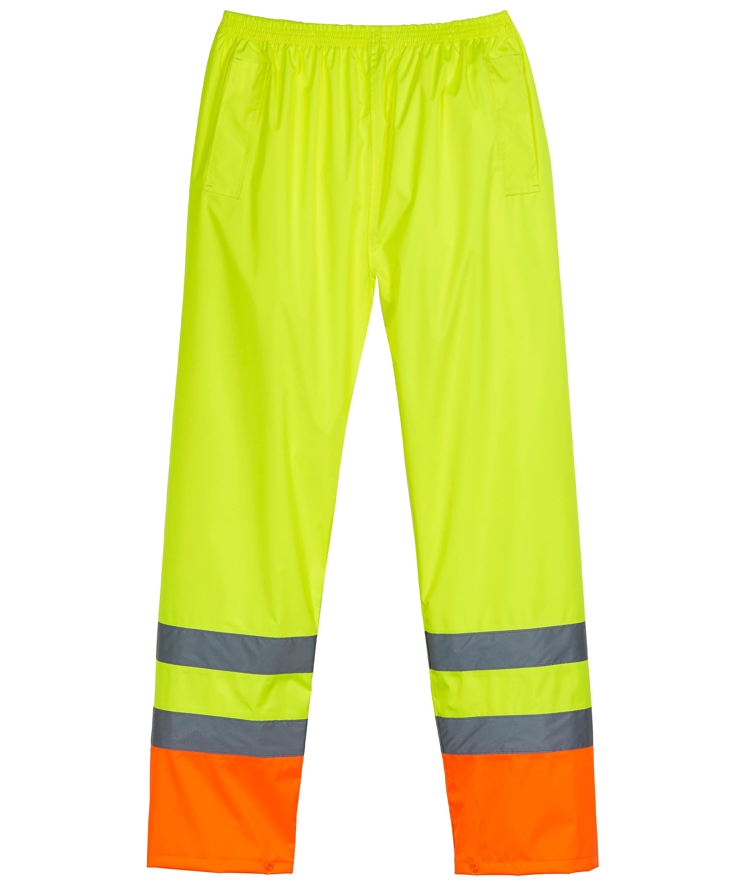 Warnschutz-Regenhose gelb/orange