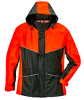 PU-Regenjacke Müritz oliv/orange