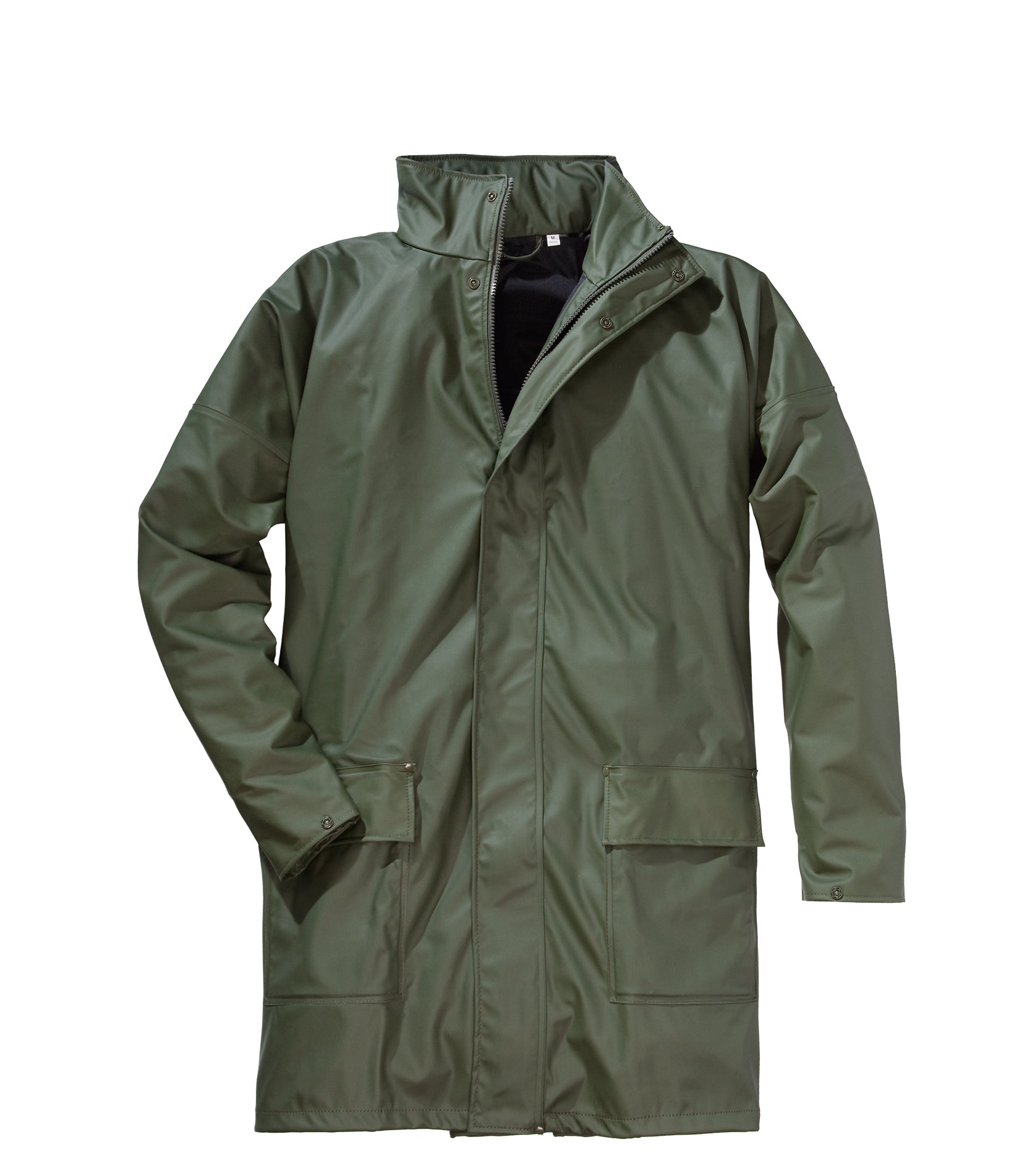PU-Regenjacke oliv