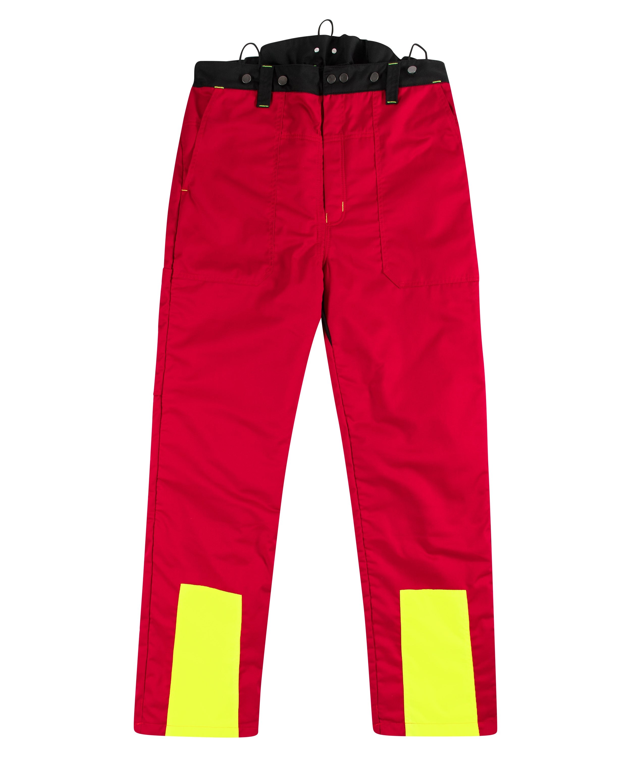 Woodcreek Schnittschutz-Bundhose Basic rot/schwarz/gelb