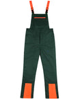 Woodcreek Schnittschutz-Latzhose Basic grün/orange