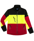 Woodcreek Softshelljacke rot/schwarz/gelb