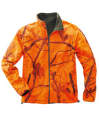 Fleece-Wendejacke Willow oliv/orange