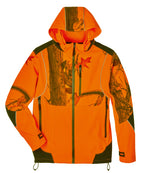 Jäger-Softshelljacke Birke orange/camouflage