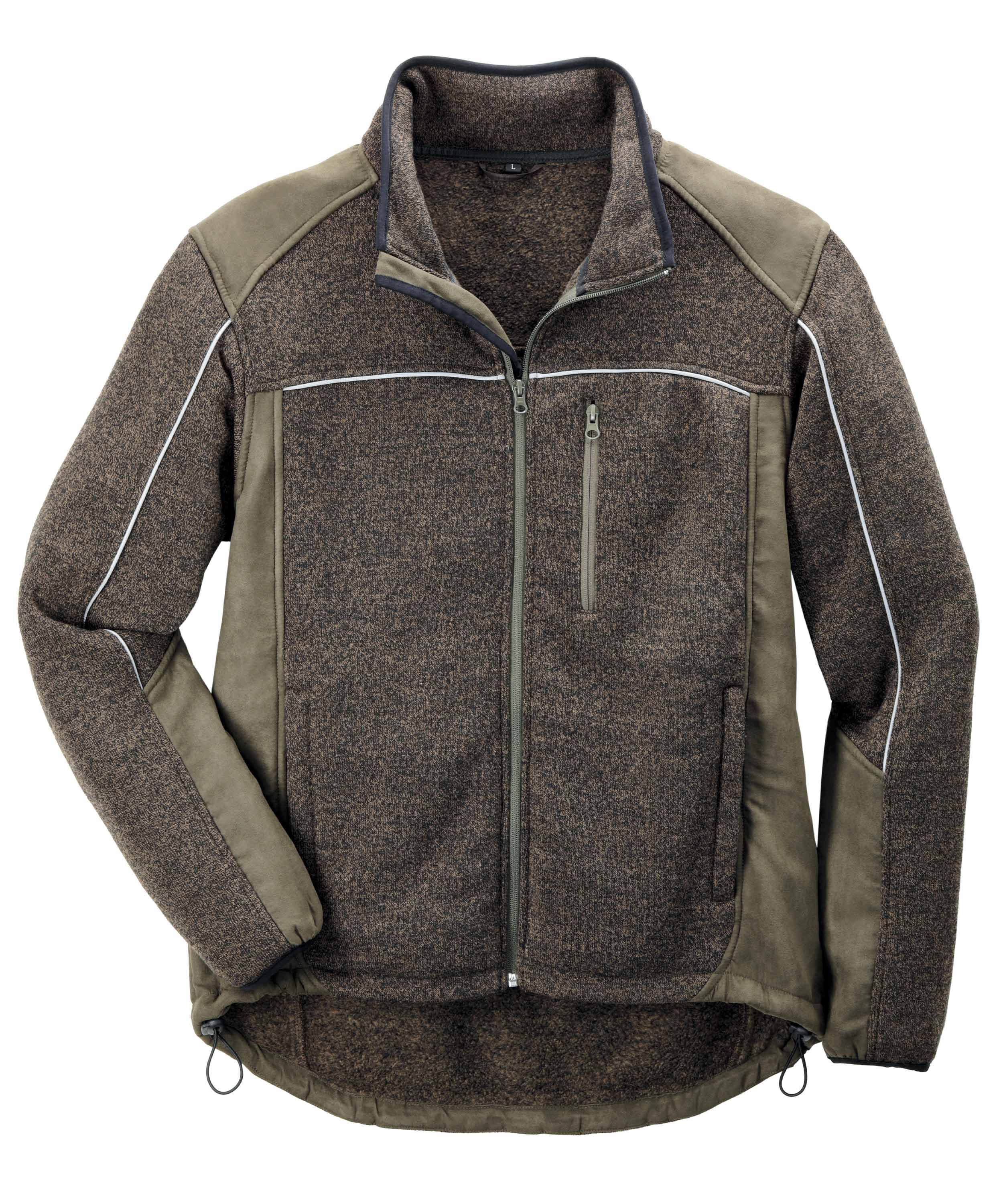 Jäger-Strickjacke Ahorn oliv