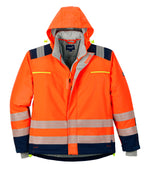Warnschutz-Thermosoftshelljacke Safeness orange/navy