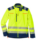 Warnschutz-Softshelljacke Certitude gelb/navy