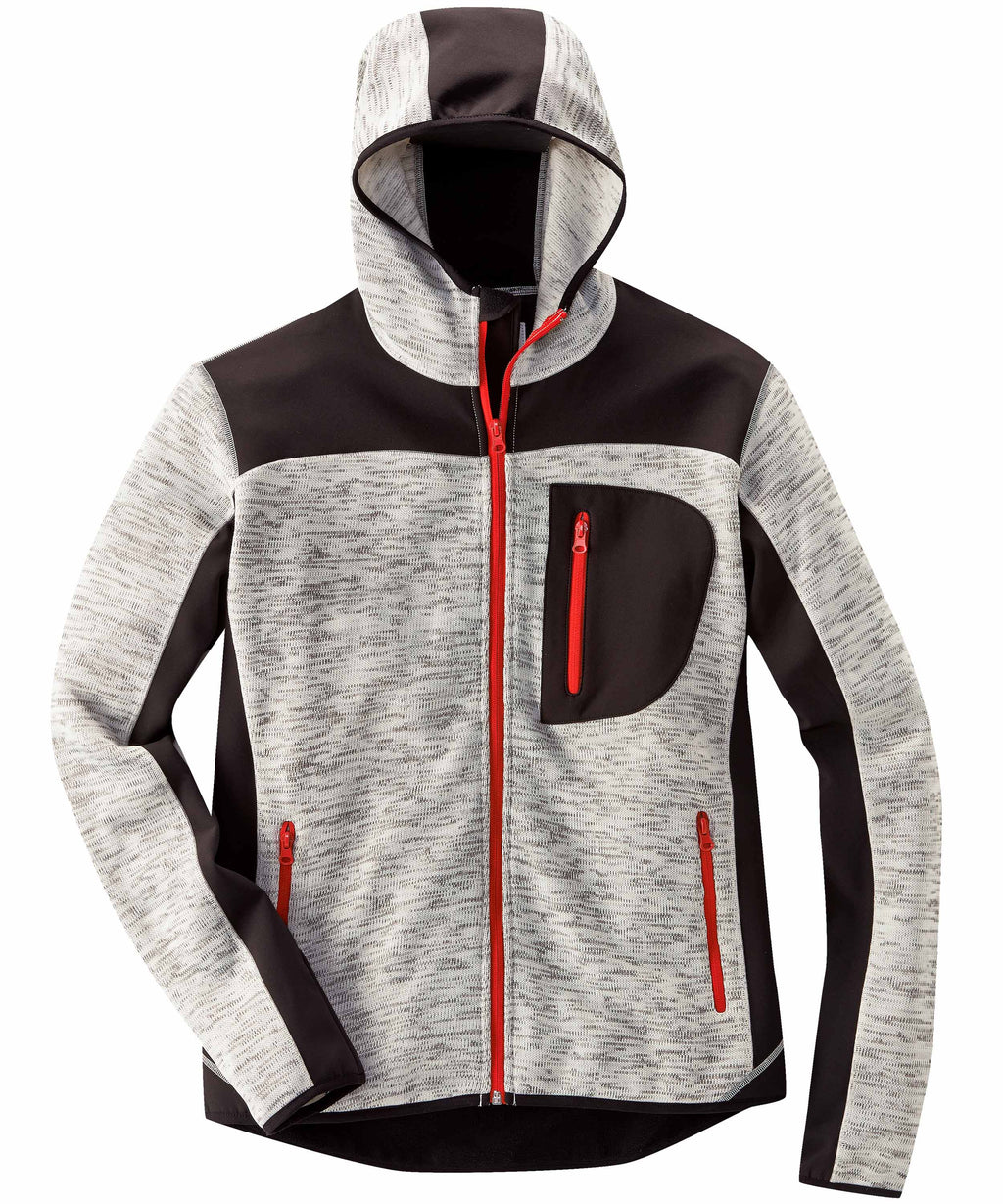 Professional Strickjacke grau-meliert/schwarz