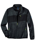 Strick-Softshelljacke Steinbach anthrazit-meliert/schwarz