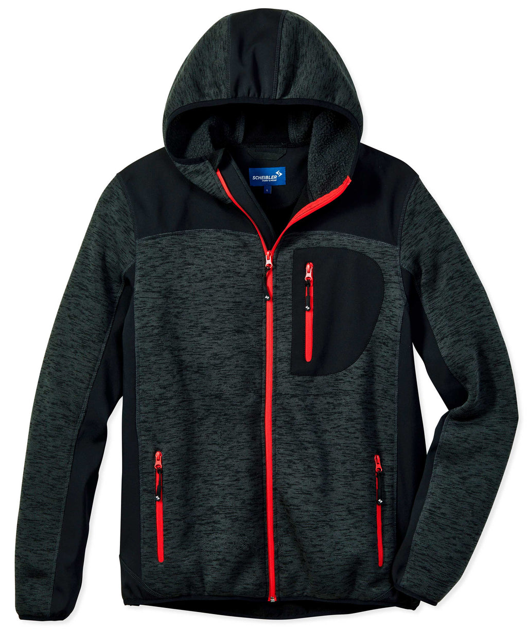 Professional Strickjacke anthrazit-meliert/schwarz