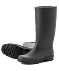PVC-Freizeitstiefel, hoch schwarz