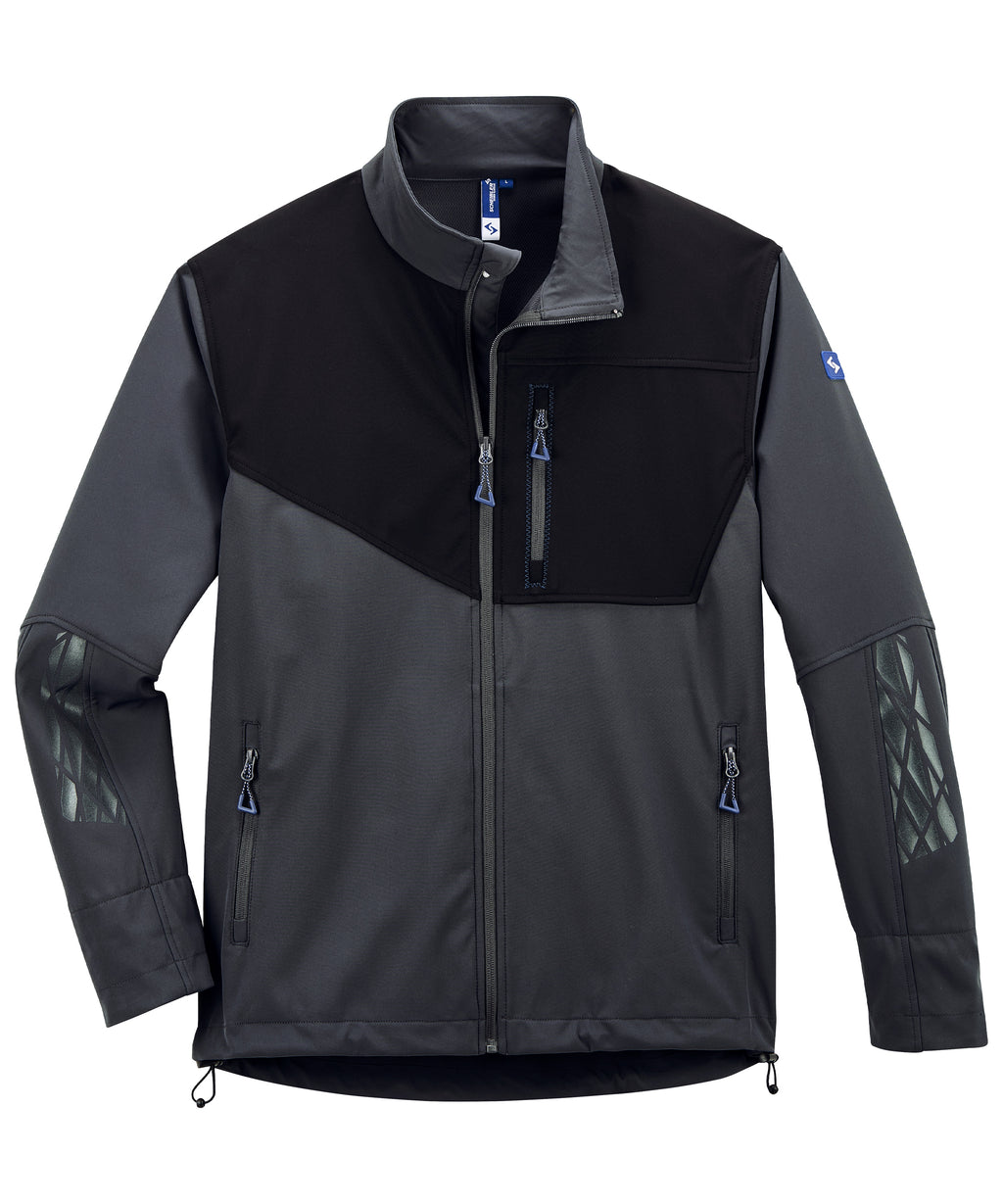 Expansible Softshelljacke titan-schwarz