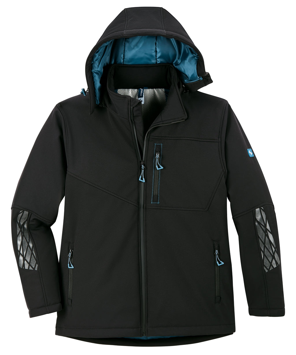 Expansible Thermo-Softshelljacke schwarz