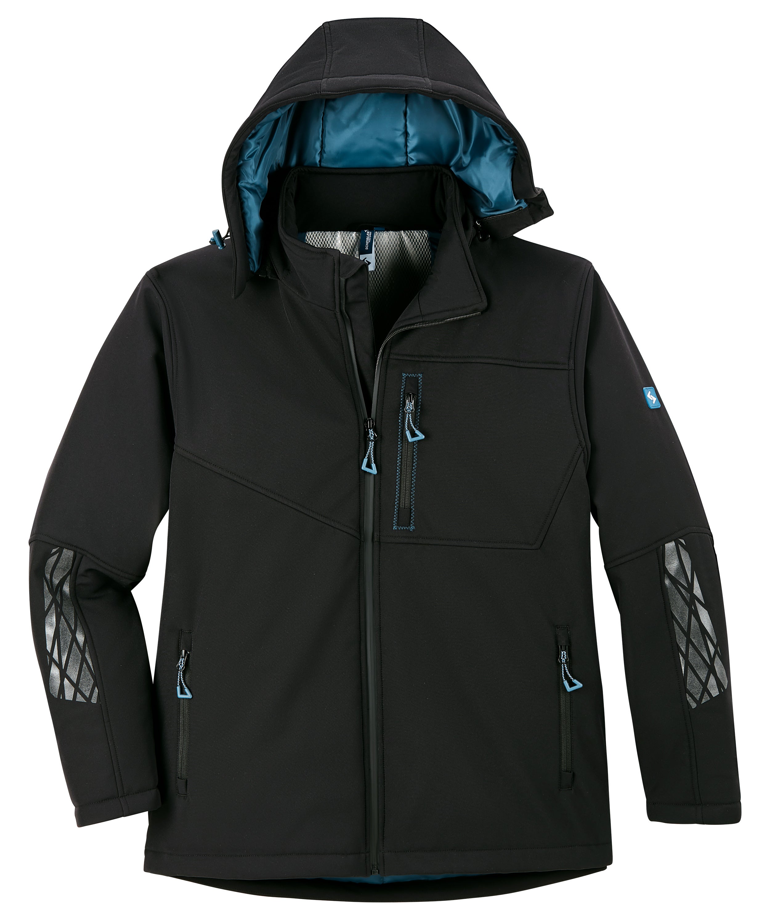 Expansible Thermo-Softshelljacke schwarz