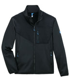 Expansible Fleecejacke schwarz