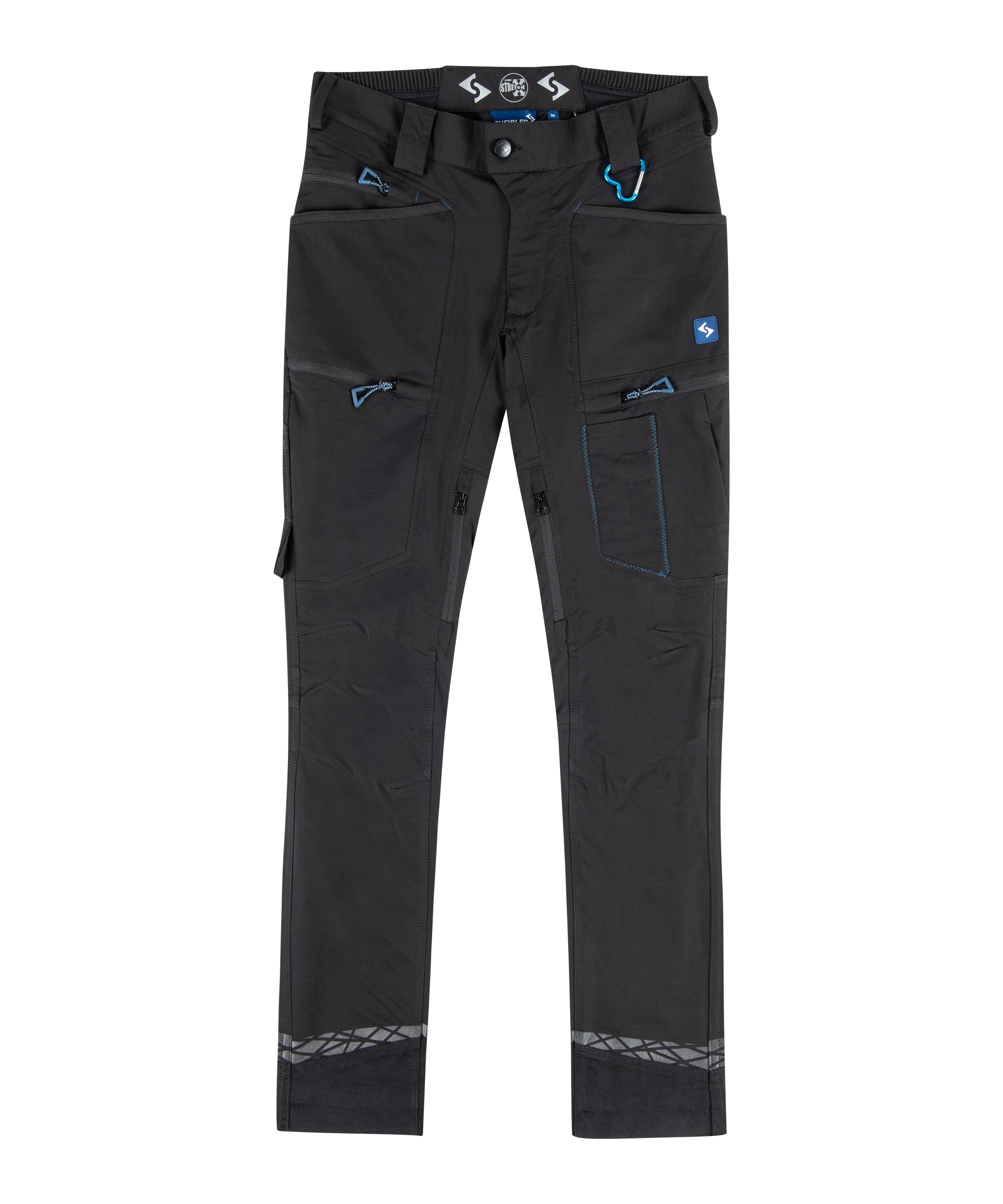 Expansible Damen Funktionshose schwarz