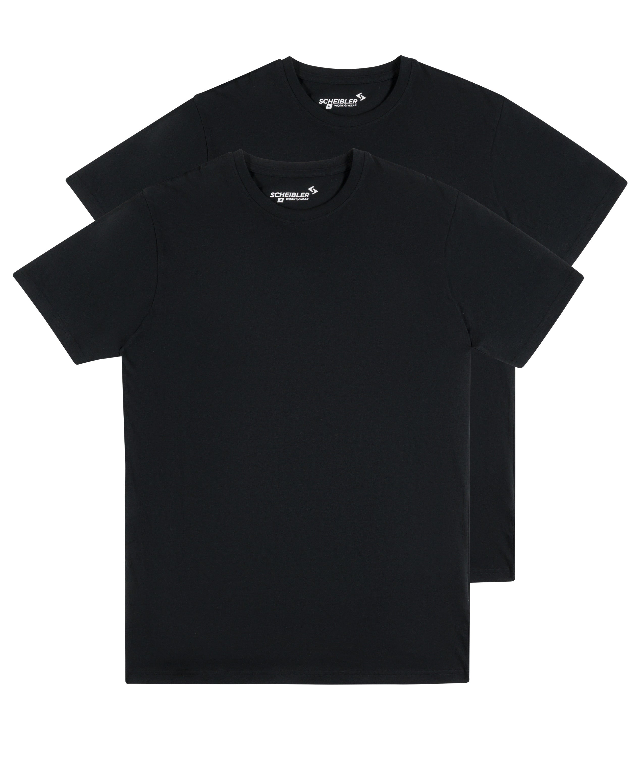 Doppelpack T-Shirt schwarz