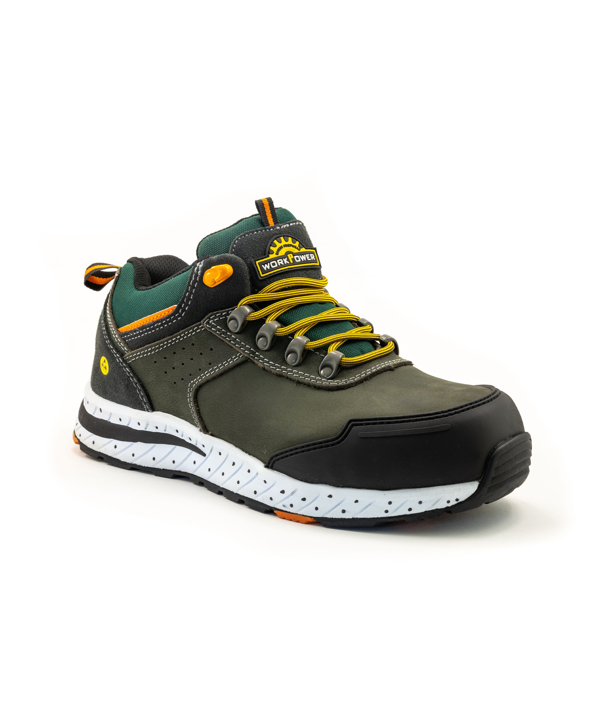 Sicherheitshalbschuh S3 Tann dunkelgrau/orange