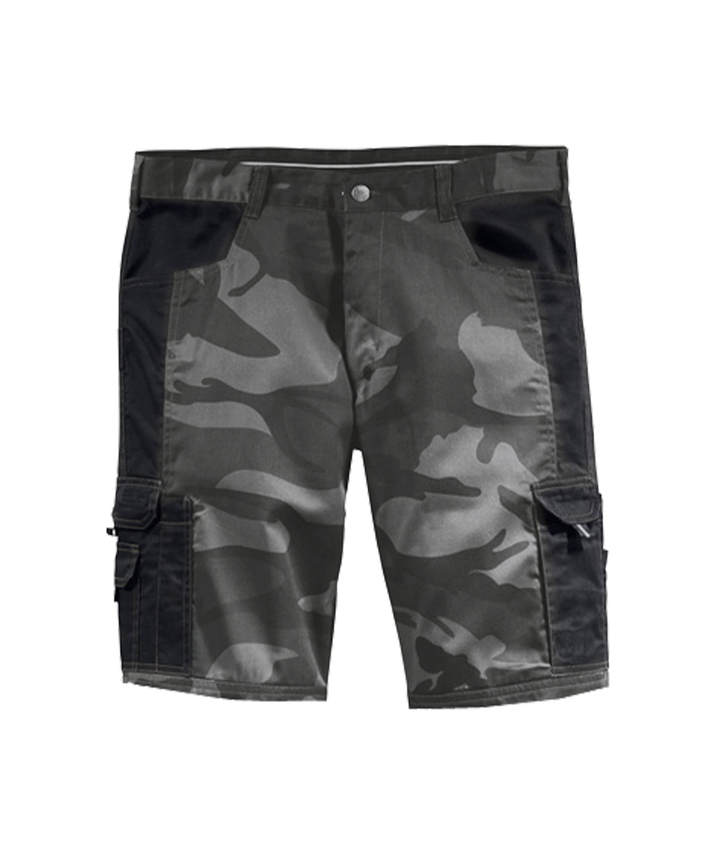 Shorts Camouflage anthrazit/grau/schwarz
