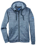 Strick-Fleece Hoodyjacke Mühlbach grau/schwarz