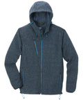 Strick-Fleecejacke Obernberg grau/schwarz-meliert