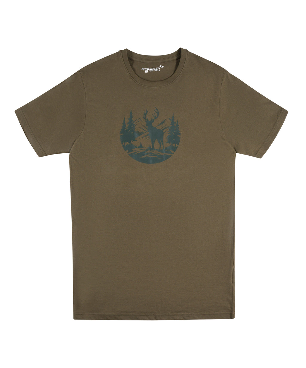Jagd T-Shirt dunkeloliv